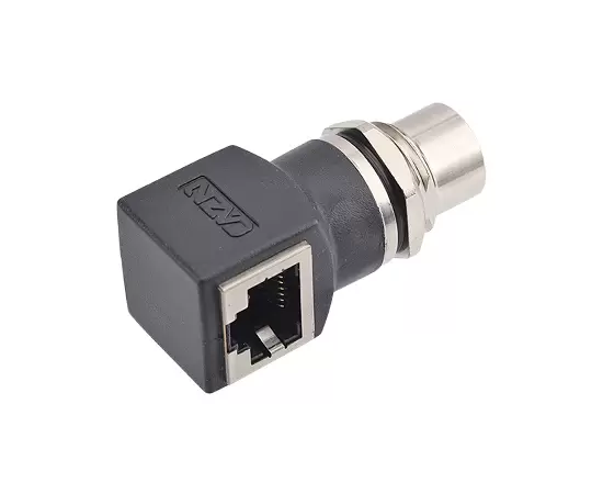 M12 Угловая женщина до RJ45 Адаптер 90 ° (тип данных)