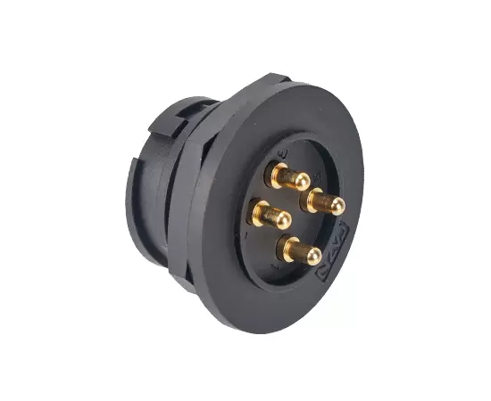 E16 Мужской разъем для задней установки на печатную плату (байонетный)