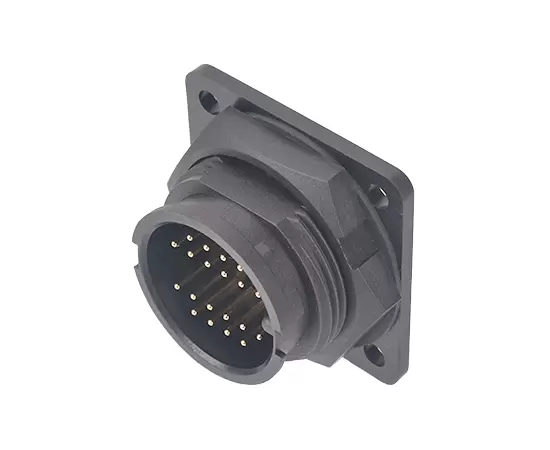 Штекерный квадратный разъем E16 для печатной платы (байонетный)