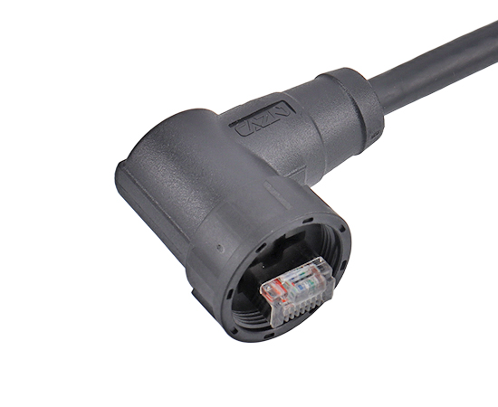 RJ45 Прямоугольный мужской переводчик (резьба)