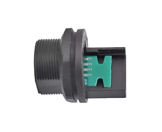 Гнездо RJ45 на задней панели платы с одним портом Ethernet (с гнездом для карты на конце)