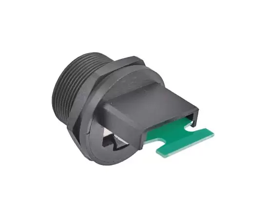 Гнездо RJ45 для задней панели с одним портом Ethernet и клеммами (резьбовое)