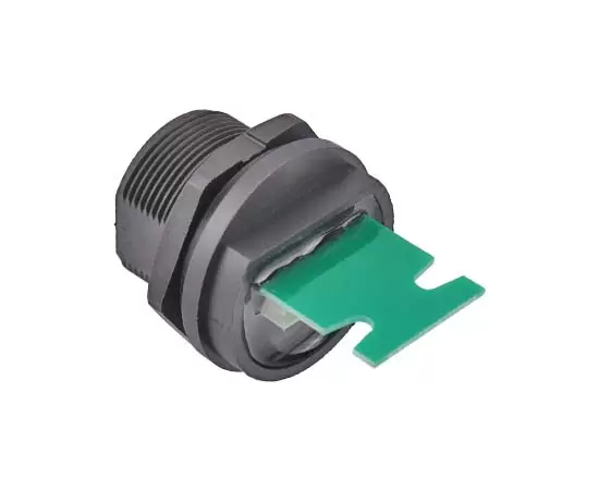 RJ45 гнездо для подключения заднего порта Ethernet к сетевому кабелю терминала (пластиковый корпус терминала с изогнутыми контактами ZH1.5) (резьбовое)