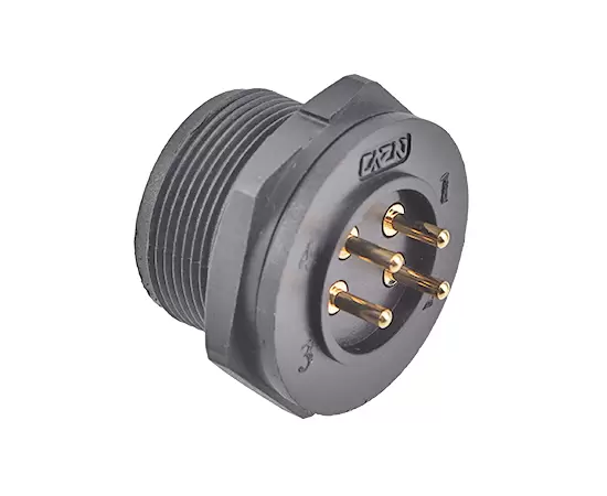 Гнездо E13 для монтажа на заднюю часть печатной платы (резьбовое)