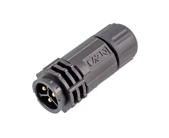 E13 Прямой штекерный разъем для пайки (байонетный)