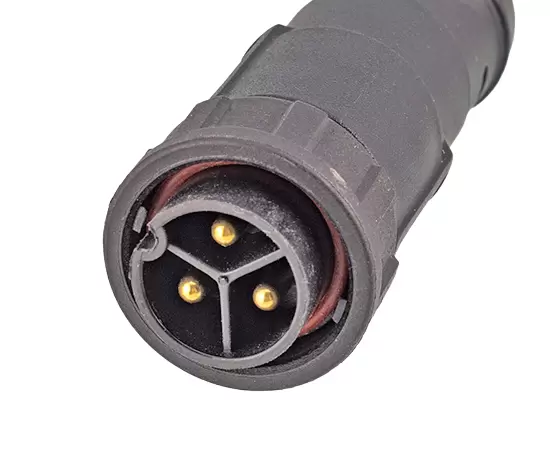 E13 Мужской прямой литой штекерный кабель (байонетный)