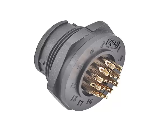 E13 гнездо для пайки сзади (байонетное)