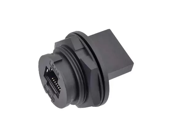 E16 RJ45 Female плата с одним портом Ethernet на задней панели (с гнездом для карты на конце) (байонетный)