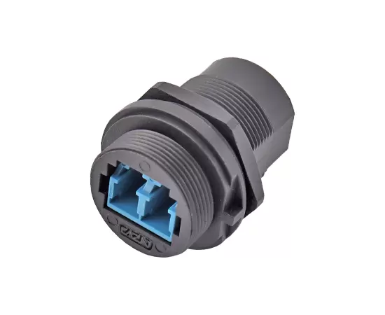 Одномодовый двухжильный разъем FDDI для фронтального монтажа (резьбовой)