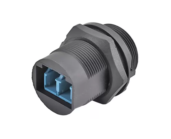 Одномодовый двухжильный разъем FDDI для фронтального монтажа (резьбовой)