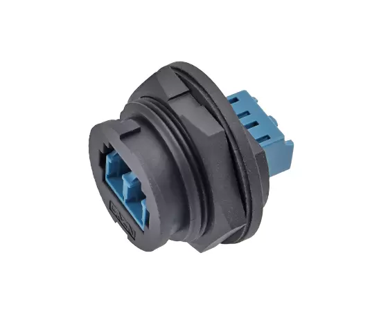 E16 FDDI одномодовый двухжильный разъем с задним креплением (байонет)