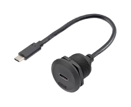 EP TYPE-C Панельная передняя розетка/Прямая вилка (резьбовая)