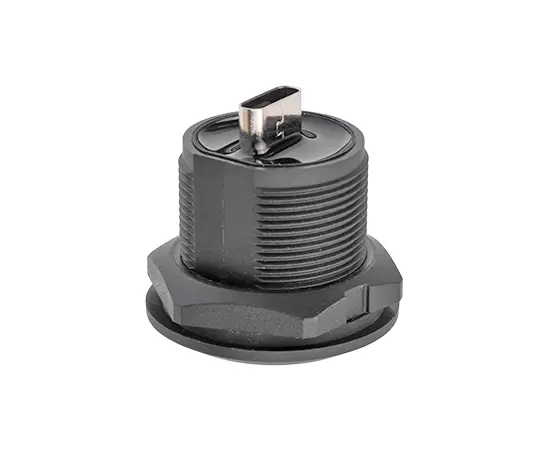 EP-TYPE-C Монтаж на передней панели двойной розетки (резьбовой)