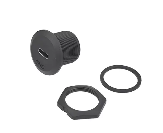 EP-TYPE-C Монтаж на передней панели двойной розетки (резьбовой)