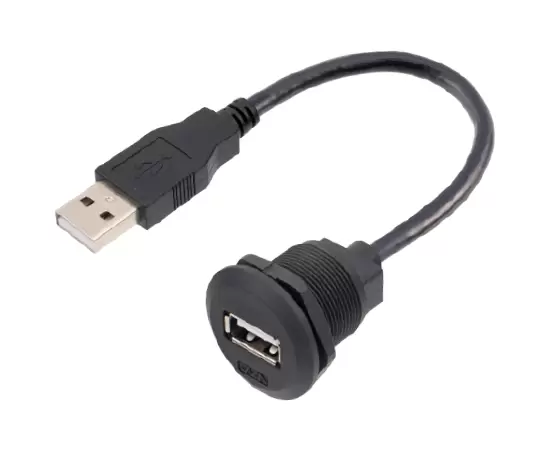EP-USB Панельный тип платы с фронтальной установкой гнездовой разъем/Прямой штекер (резьбовой)
