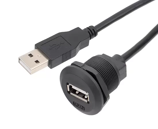 EP-USB Панельный тип платы с фронтальной установкой гнездовой разъем/Прямой штекер (резьбовой)