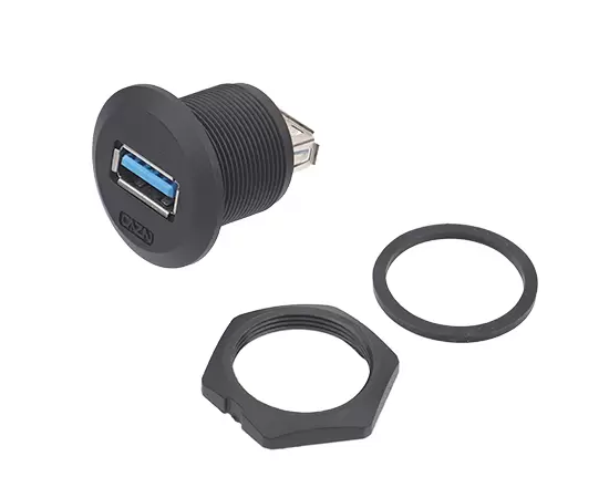 EP-USB Панель передняя установка двойной розетки (резьбовая)