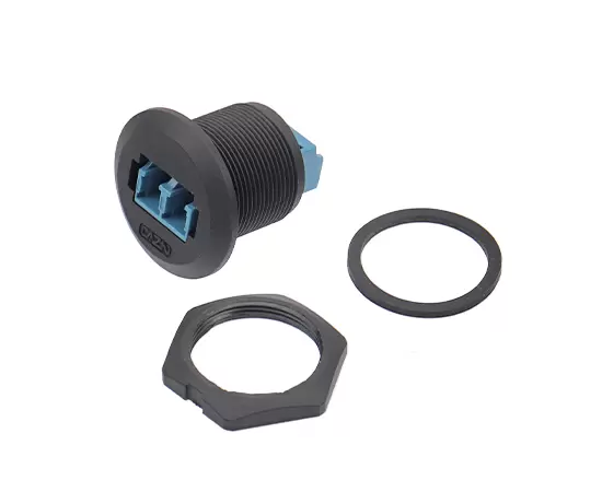 EP-FDDI одномодовый двухжильный разъем для фронтального монтажа (резьбовой)