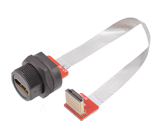Женское задним монтированием HDMI до R/A HDMI Мужское тип FFC (резьба)