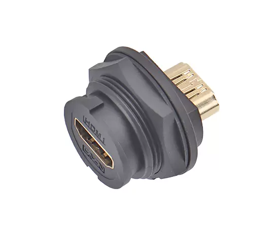 E16 EHDMI гнездо с задним креплением «мама-мама» (байонет)