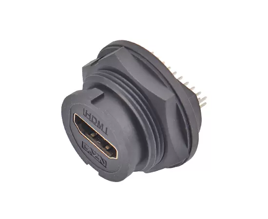 E16 EHDMI гнездо для задней панели печатной платы (байонет)