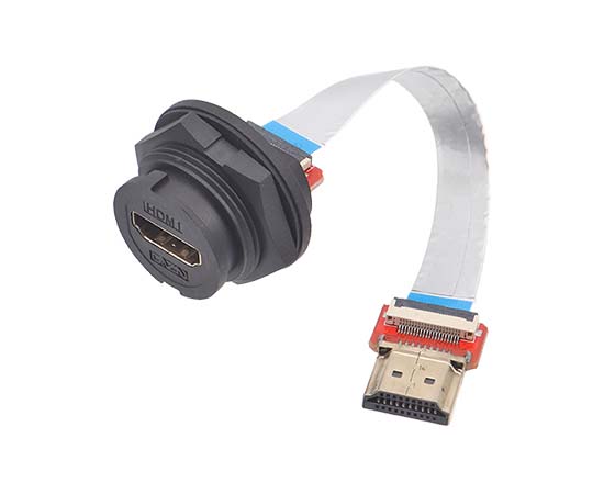 E16 HDMI Женский задний крепление для прямого типа FFC HDMI (штыка)
