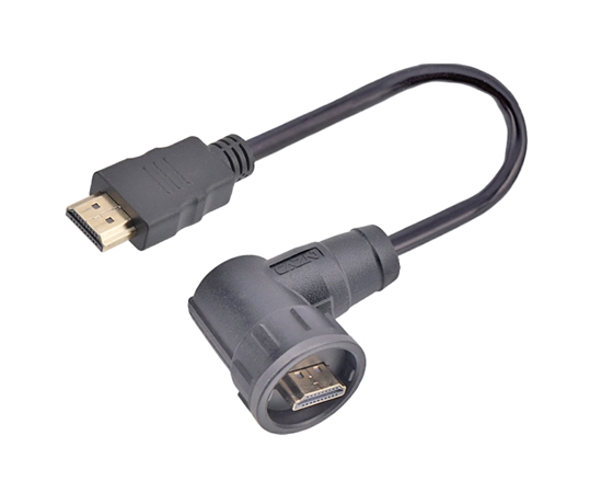 HDMI R/A MALE -INTER MALE CABLEBE (BAYONET)