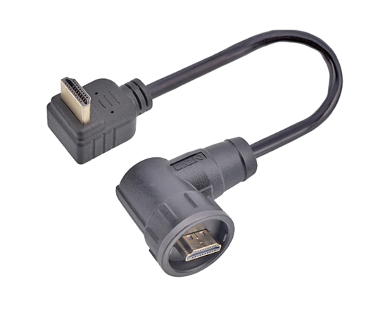 Hdmi r/a мужчина до r/a кабельная вилка мужского кабеля