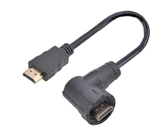 HDMI R/A MALE -INTER MALE CABLE SBLE (резьба)