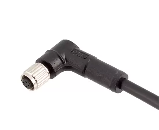 M5 угловой женский литой штекер