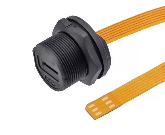 Гнездо E-Nano SIM для пайки сзади (резьбовое)