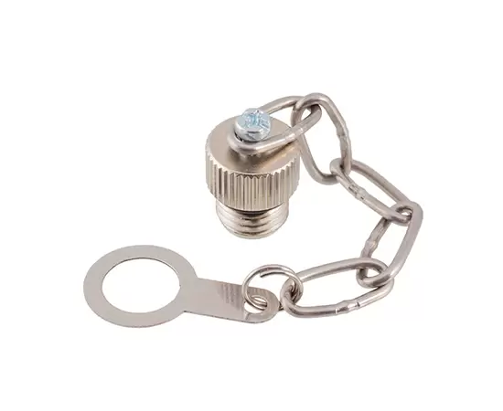 Цельнометаллический пылезащитный кожух M8 (внешний винт + металлическая цепь)